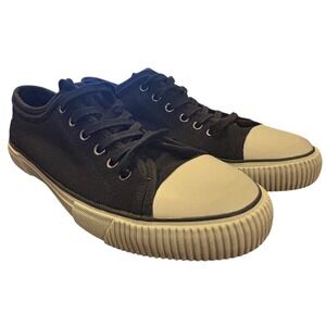 ALLSAINTS Black Canvas Low Top Sneakers Men's Size 11 US 44 EU